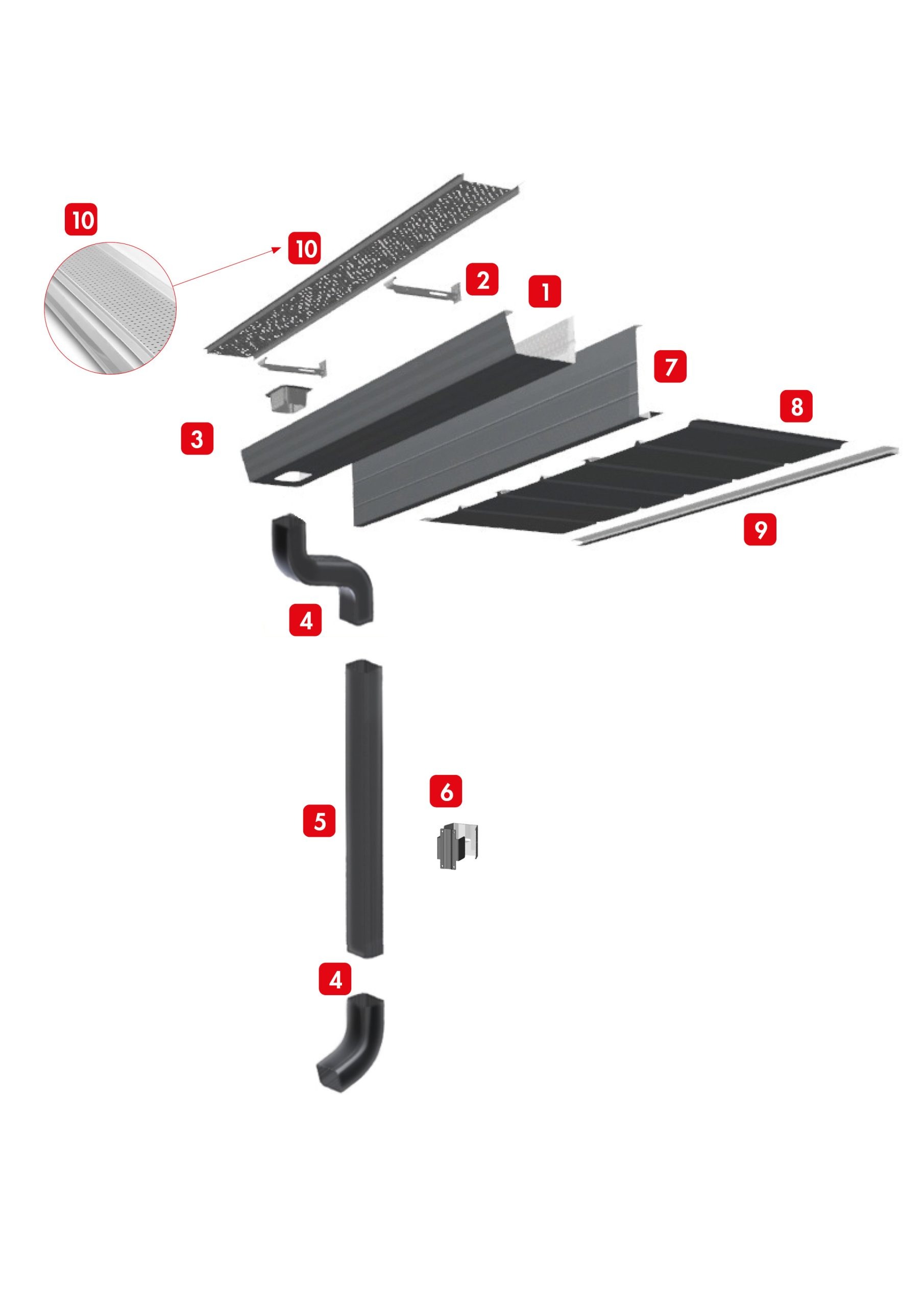 Avancée de toit aluminium tout alu