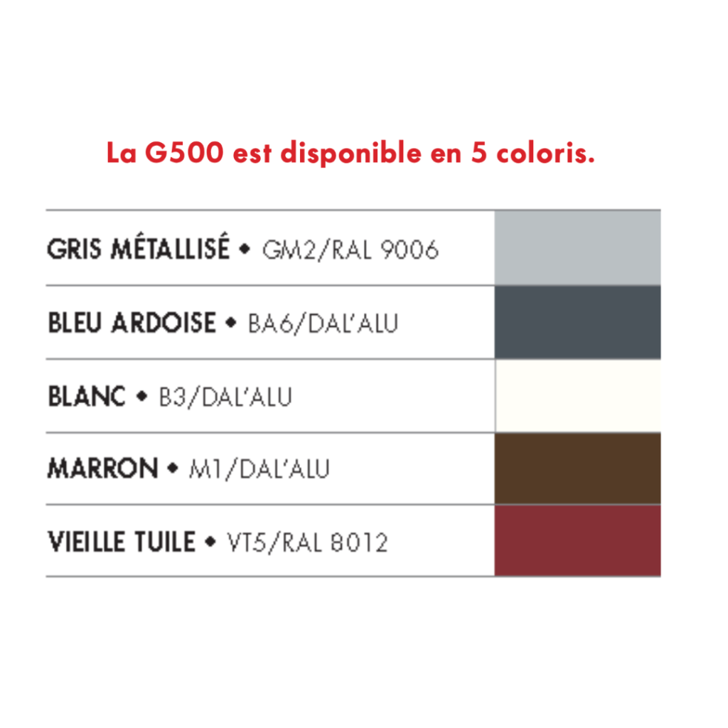 G500-coloris-disponibles
