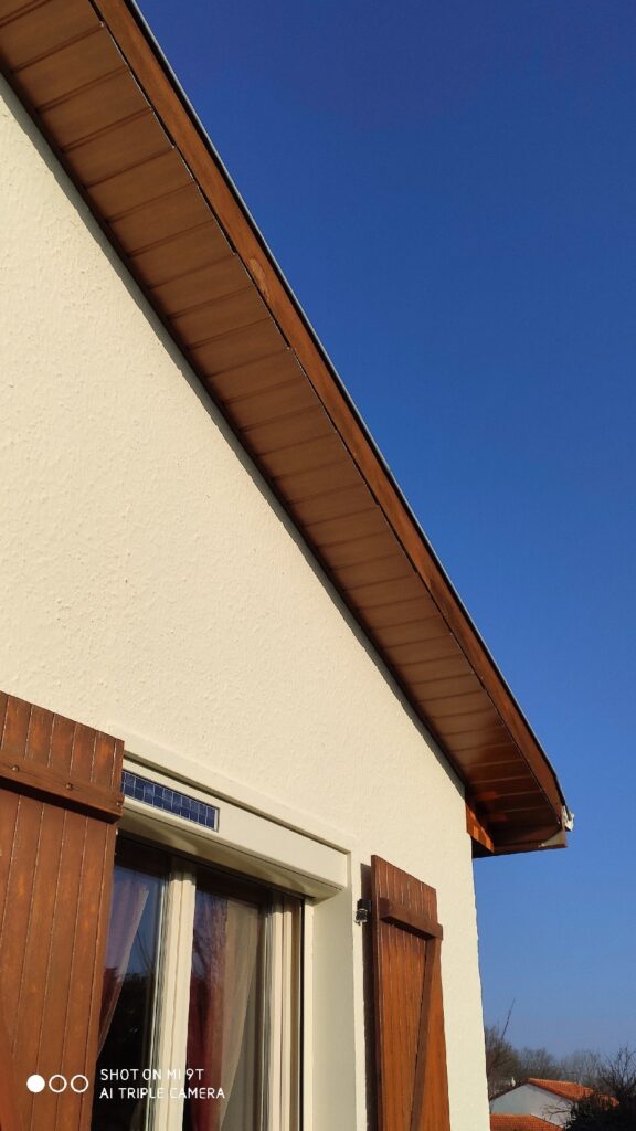 Rénovation des avancées de toit